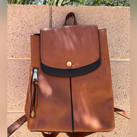 Steve Madden Faux Leather Backpack Purse with Floral Design - Picture 2 of 5